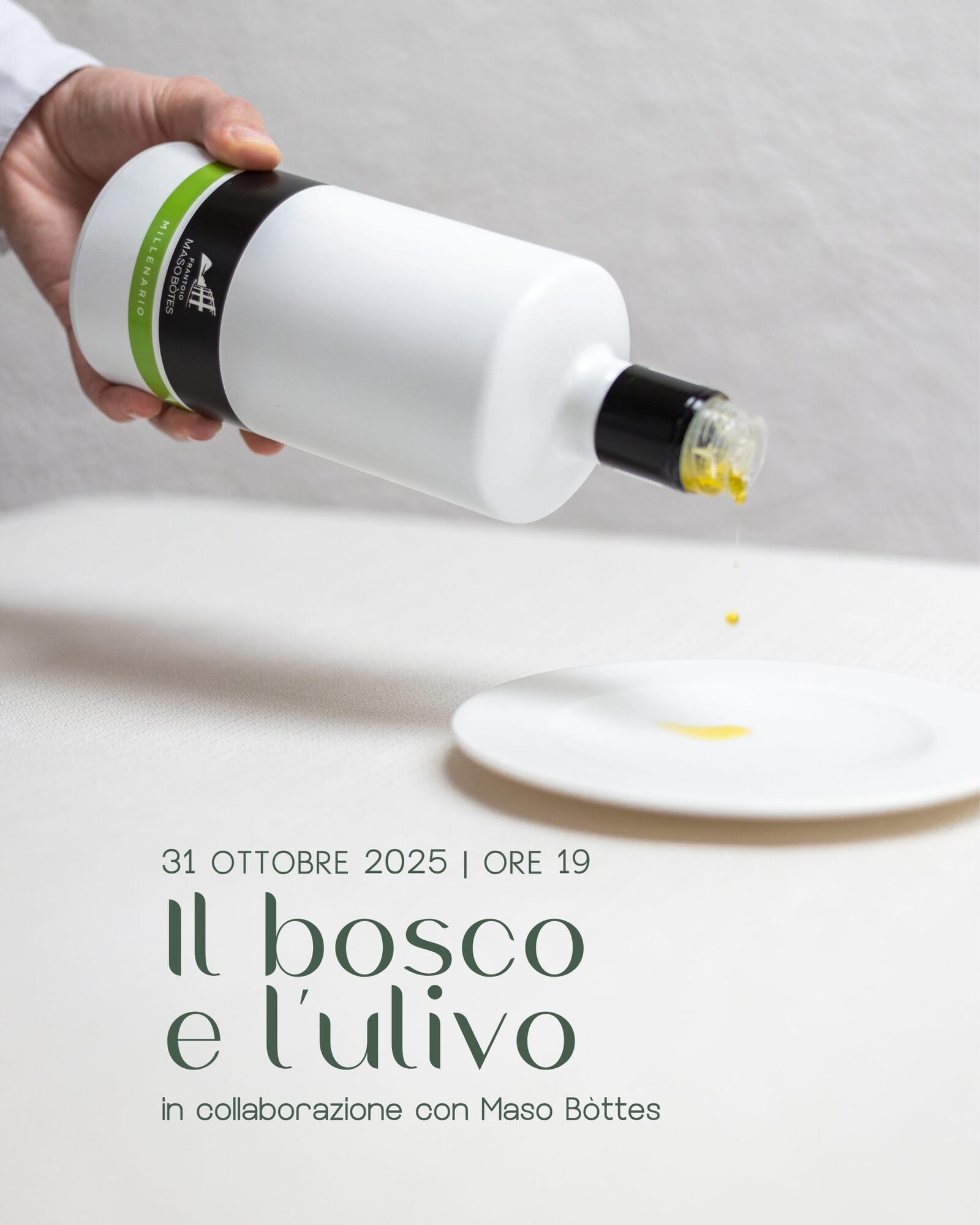 31 OTTOBRE –  IL BOSCO E L’ULIVO – RIFLESSIONI DI GUSTO